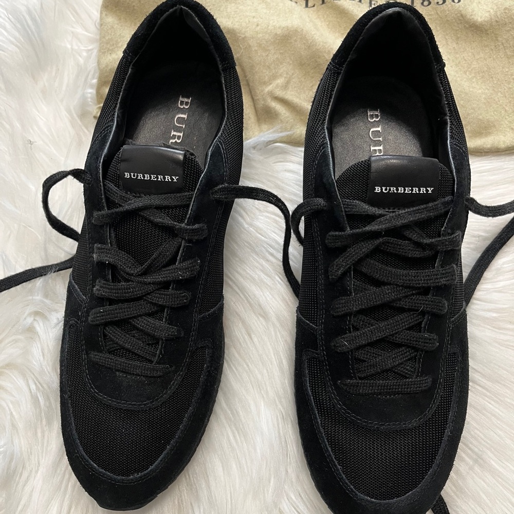Burberry Men's Black Lace-Up Sneakers